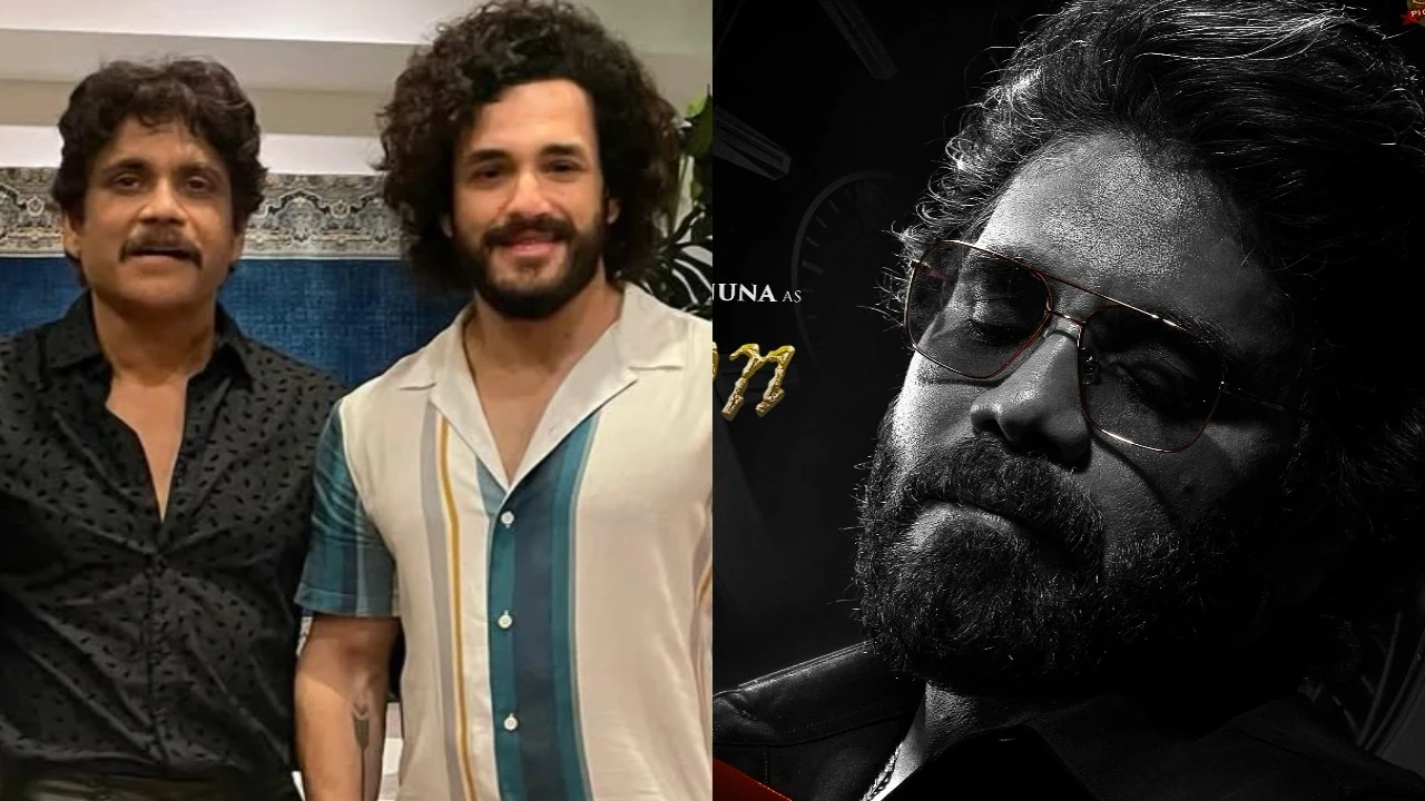 Akhil Akkineni celebrates Rajinikanth starrer Coolie’s success with father Nagarjuna Ak...