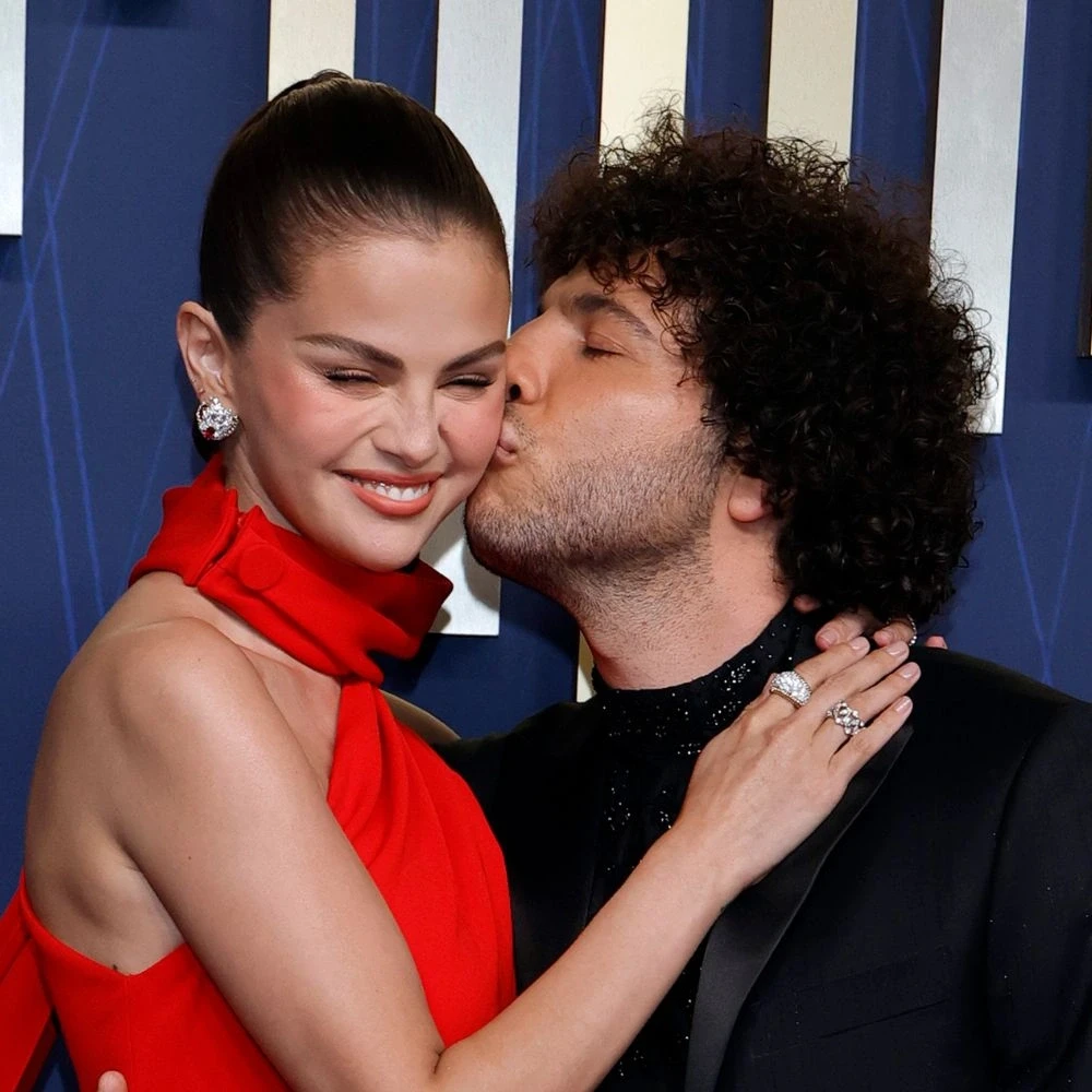 Lovebirds Selena Gomez and Benny Blanco Turn Heads with a Kiss as They Make Red Carpet Debut at Emmys 2025
