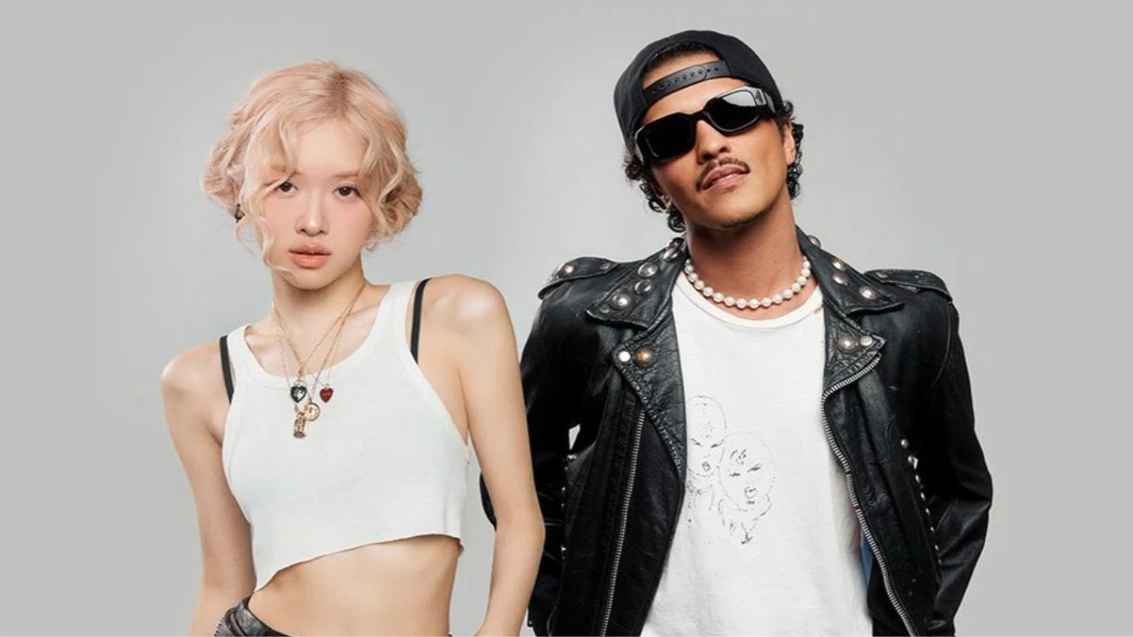 Rosé and Bruno Mars: courtesy of THEBLACKLABEL