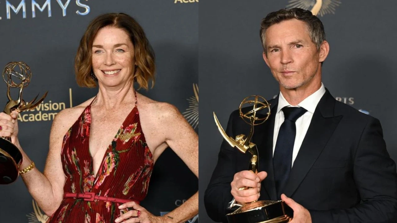 Julianne Nicholson and Shawn Hatosy (via Getty Images) (Image Courtesy: Getty Images)
