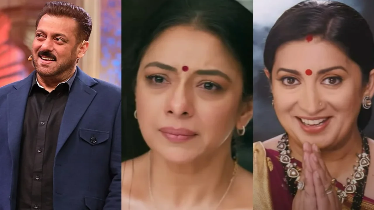 TRP Report Week 34 (Pic Credit: Colors TV Twitter, JioHotstar) Salman Khan, Rupali Ganguly, Smriti Irani
