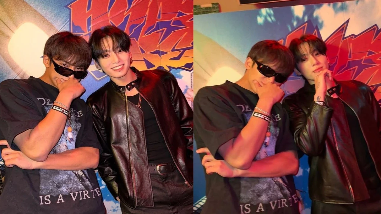 Mingyu and Jungkook: courtesy of Mingyu's Instagram