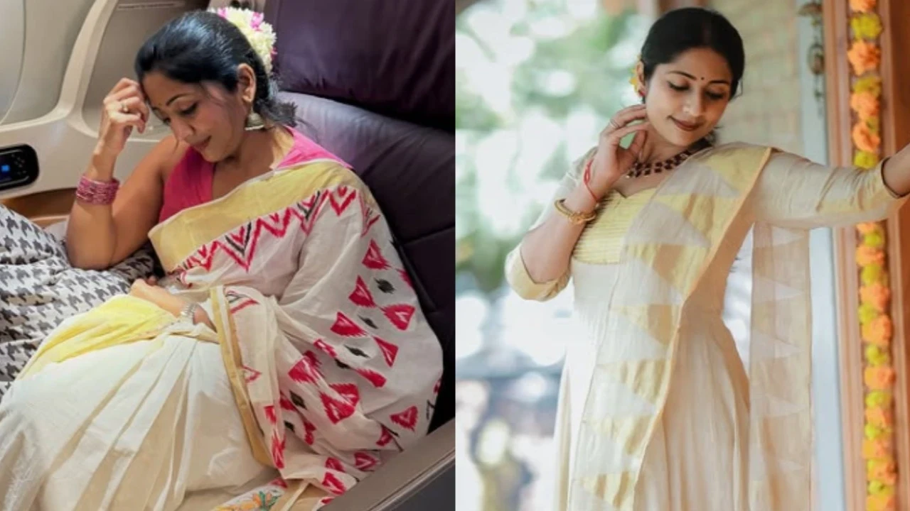 Pic credit: Navya Nair Instagram Who is Navya Nair? Malayalam actress who was fined Rs 1.14 lakh at Melbourne airport for carrying gajra in handbag