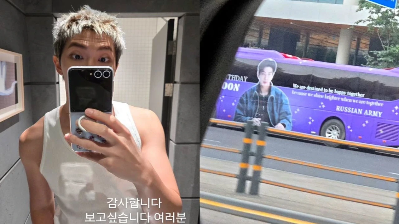 RM: courtesy of RM's Instagram