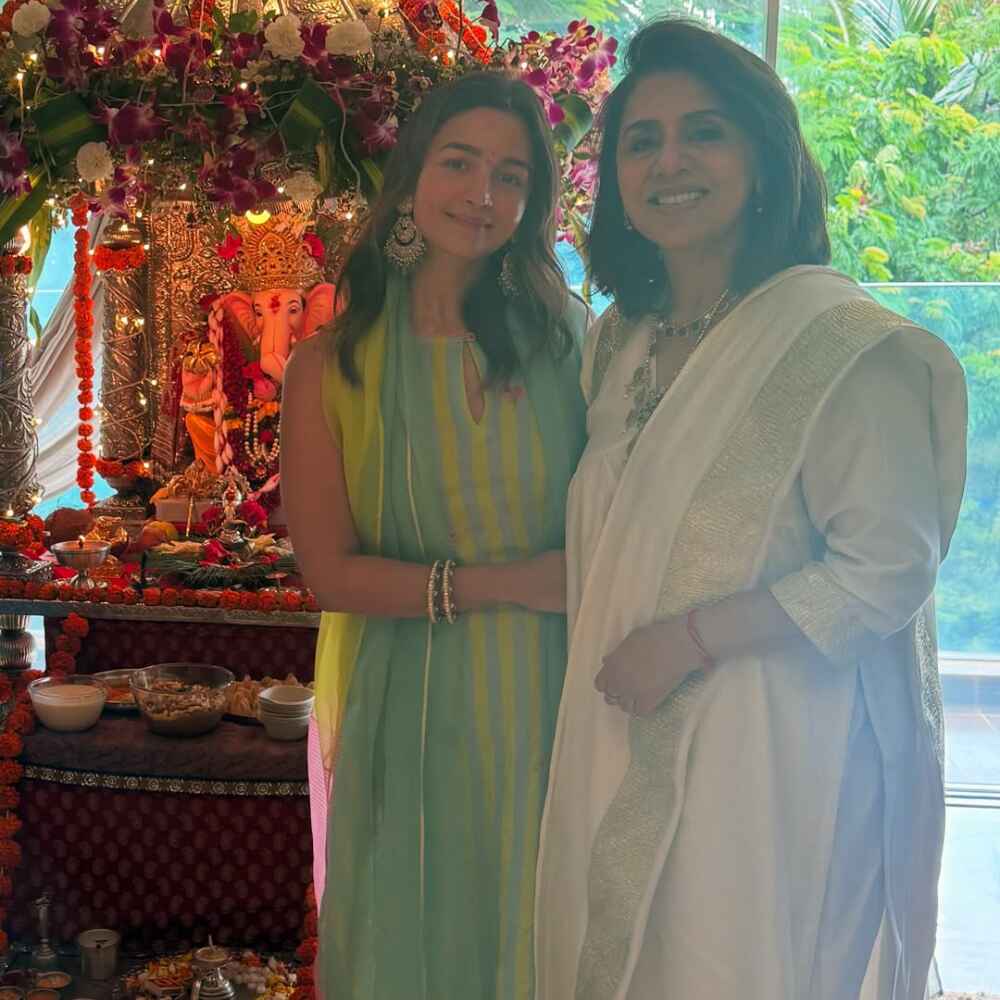 Alia Bhatt and Neetu Kapoor via Instagram
