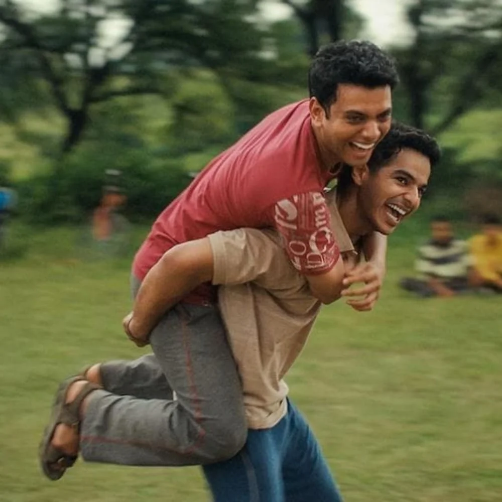 Ishaan Khatter and Vishal Jethwa in a still from Homebound.