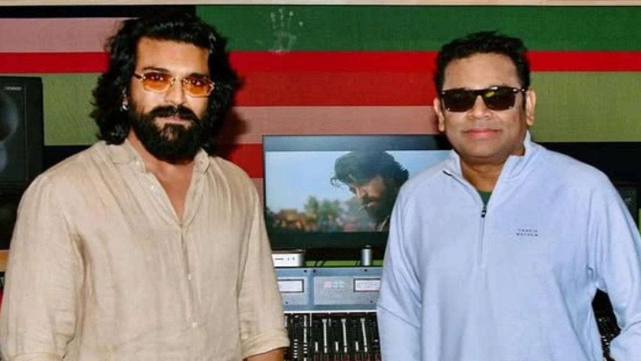 Ram Charan shares BTS PIC from Peddi music session with AR Rahman (PC: Ram Charan, IG) Ram Charan shares BTS PIC from Peddi music session with AR Rahman