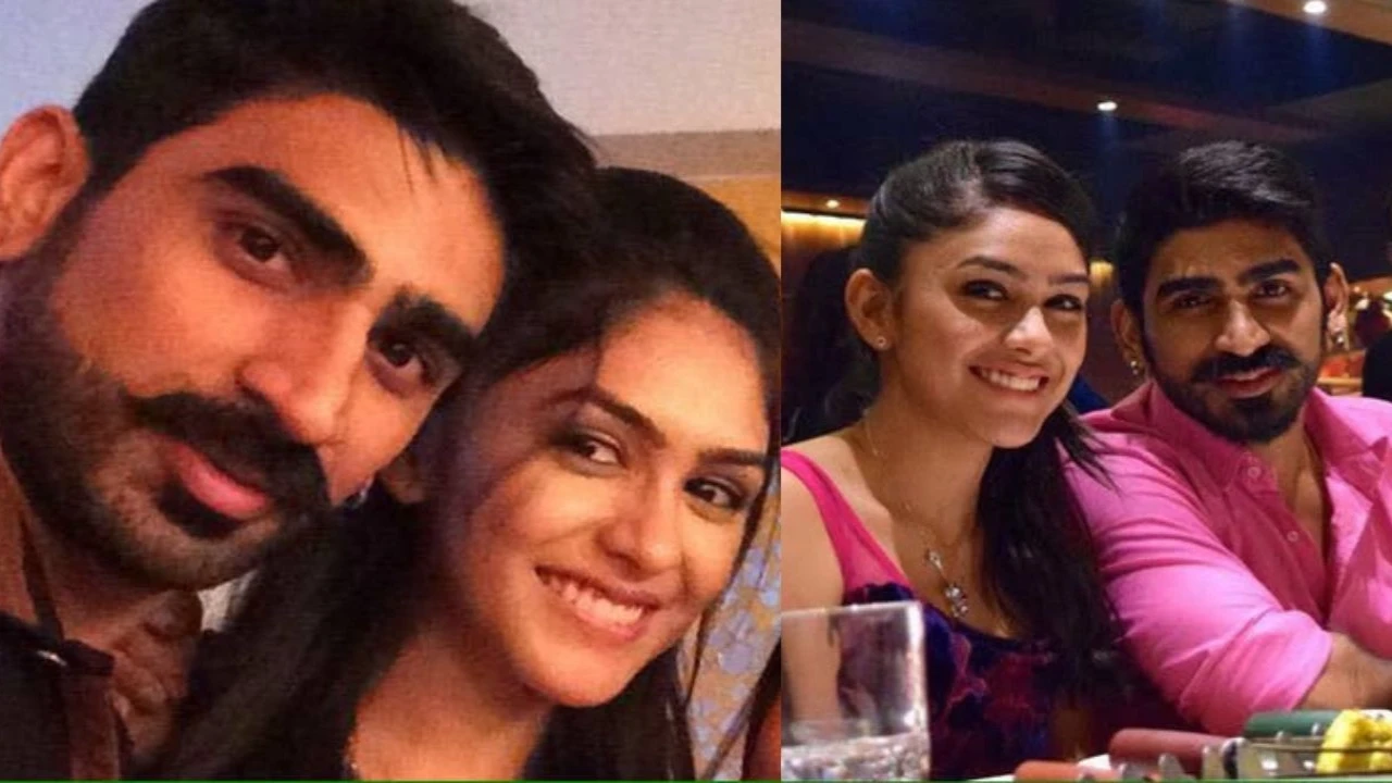 Mrunal Thakur and Sharad Tripathi (via Facebook) (Image Courtesy: Facebook)