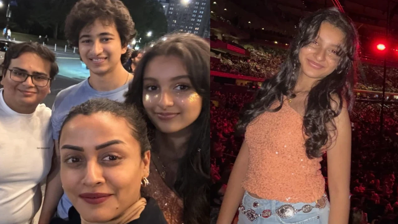 Namrata Shirodkar and kids Gautam, Sitara spend a dazzling night living it up at Lady Gaga concert (PC: Namrata Shirodkar, IG) Namrata Shirodkar and kids Gautam, Sitara spend a dazzling night living it up at Lady Gaga concert