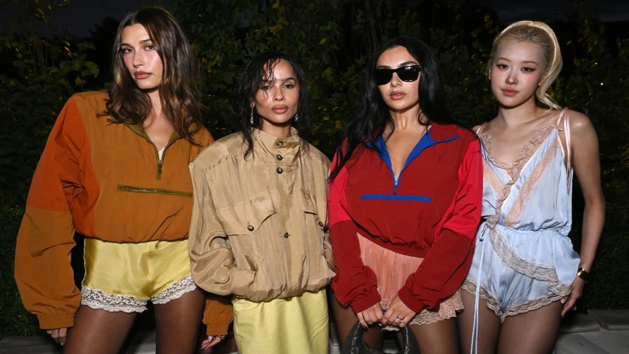 Hailey Bieber, Zoe Kravitz, Charli XCX and Rosé: courtesy of Getty Images