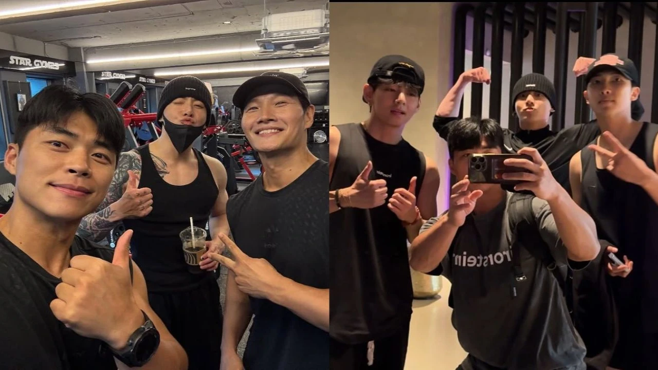 BTS' RM, V and Jungkook: courtesy of Ma Sun Ho's Instagram