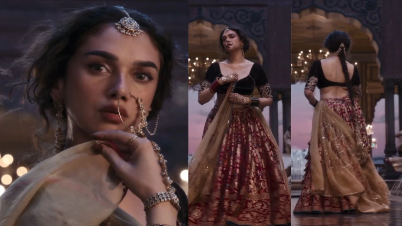 Aditi Rao Hydari (via YouTube/Bhansali Music) (Image Courtesy: YouTube)