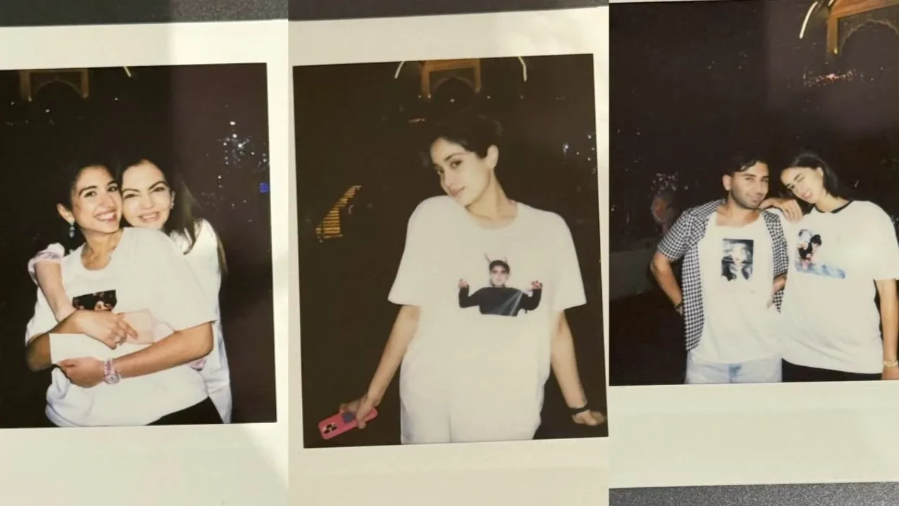 Bollywood celebs at Radhika Merchant's intimate birthday party: Janhvi Kapoor and Ananya Panday have gala time with Ambanis (Credits: ORRY's IG) Bollywood celebs at Radhika Merchant's intimate birthday party: Janhvi Kapoor and Ananya Panday have gala time with Ambanis