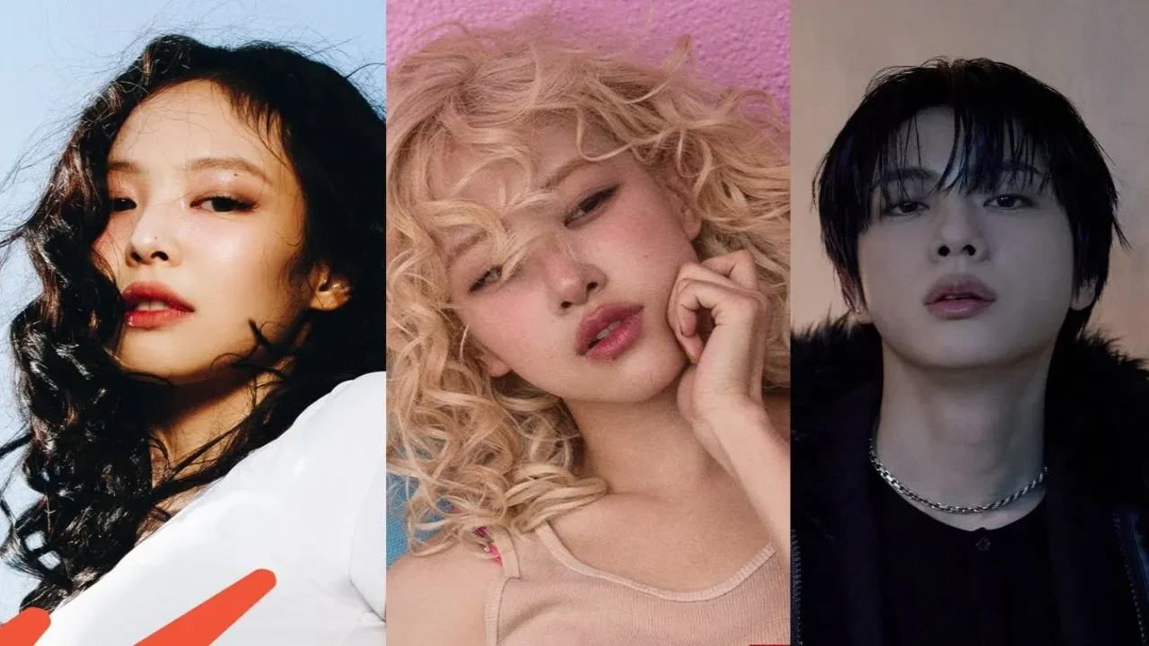 BLACKPINK’s Jennie and Rosé, BTS’ Jin: courtesy of ODD ATELIER, THEBLACKLABEL, BIGHIT MUSIC BLACKPINK’s Jennie and Rosé, BTS’ Jin: courtesy of ODD ATELIER, THEBLACKLABEL, BIGHIT MUSIC