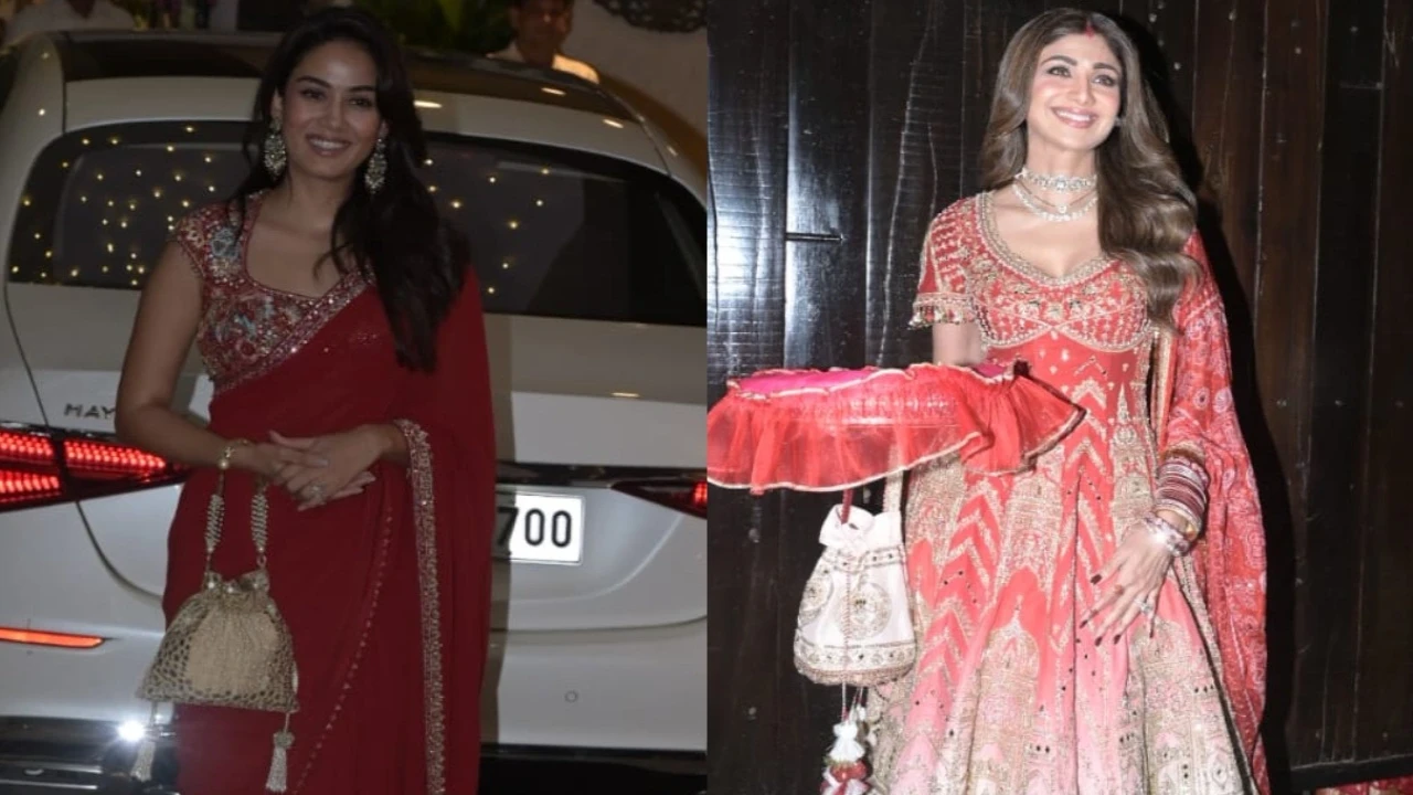 Picture credit: Viral Bhayani Celebs at Anil Kapoor-Sunita Kapoor’s Karva Chauth celebrations: Shilpa Shetty, Mira Kapoor and others arrive