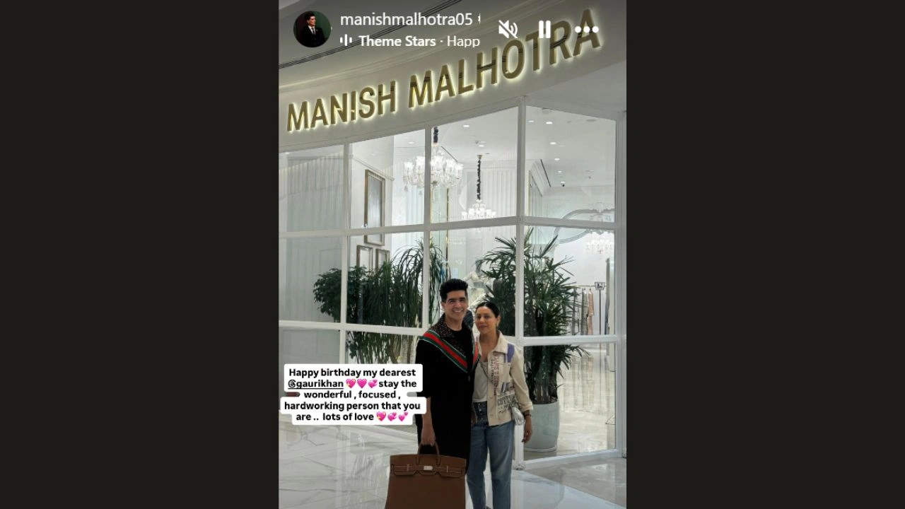 Manish Malhotra's Instagram Story