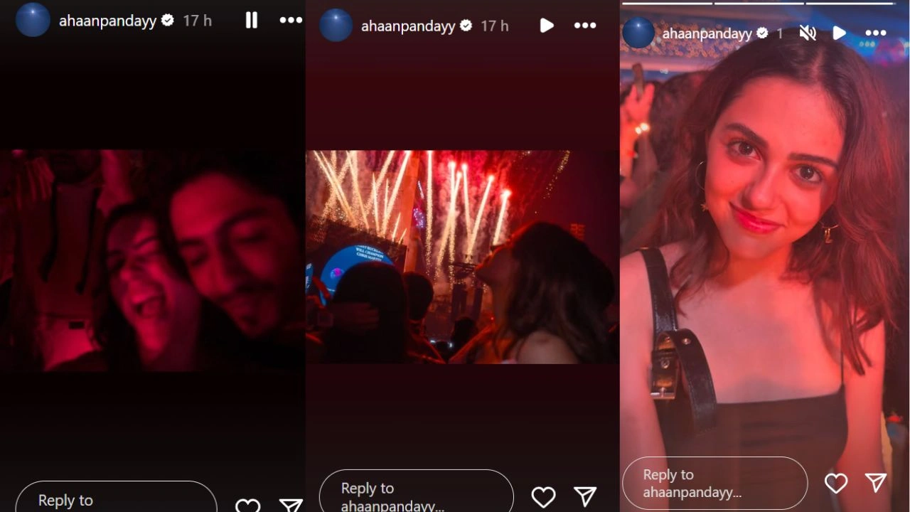 Ahaan Panday's Instagram Story (via Instagram)