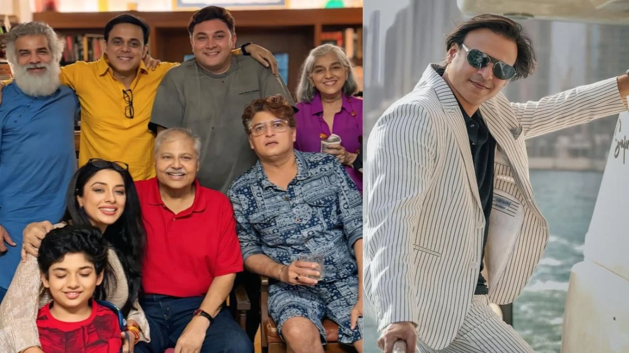 Sarabhai vs Sarabhai cast and Vivek Oberoi (via Instagram) (Image Courtesy: Instagram)