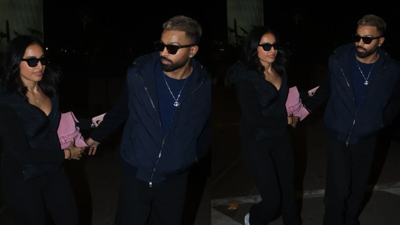 Pic credit: Viral Bhayani Hardik Pandya spotted at Mumbai airport with a mystery girl, fans say 'He deserve best'