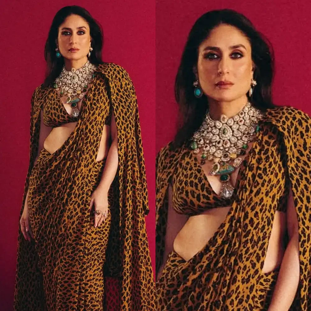 Kareena Kapoor Khan just roared in a Sabyasachi Leopard print saree and we’re obsessed
