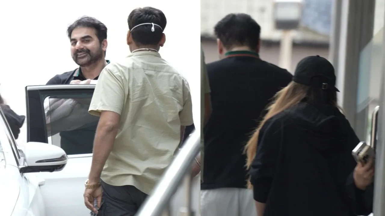 VIDEO: Arbaaz Khan carries newborn baby girl in his arms as Sshura gets discharged from hospital