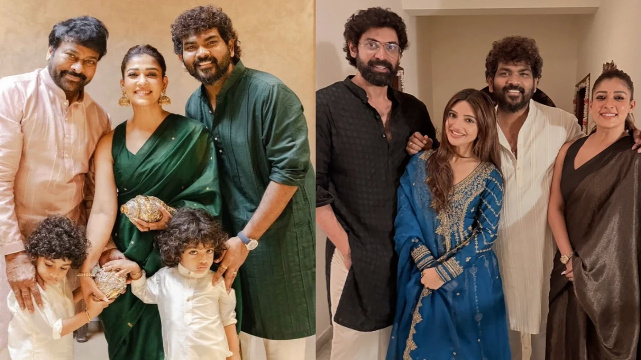 Chiranjeevi, Rana Daggubati and Sreeleela look joyful as they attend Nayanthara-Vignesh Shivan’s Diwali bash (PC: Vignesh Shivan, IG) Chiranjeevi, Rana Daggubati and Sreeleela look joyful as they attend Nayanthara-Vignesh Shivan’s Diwali bash