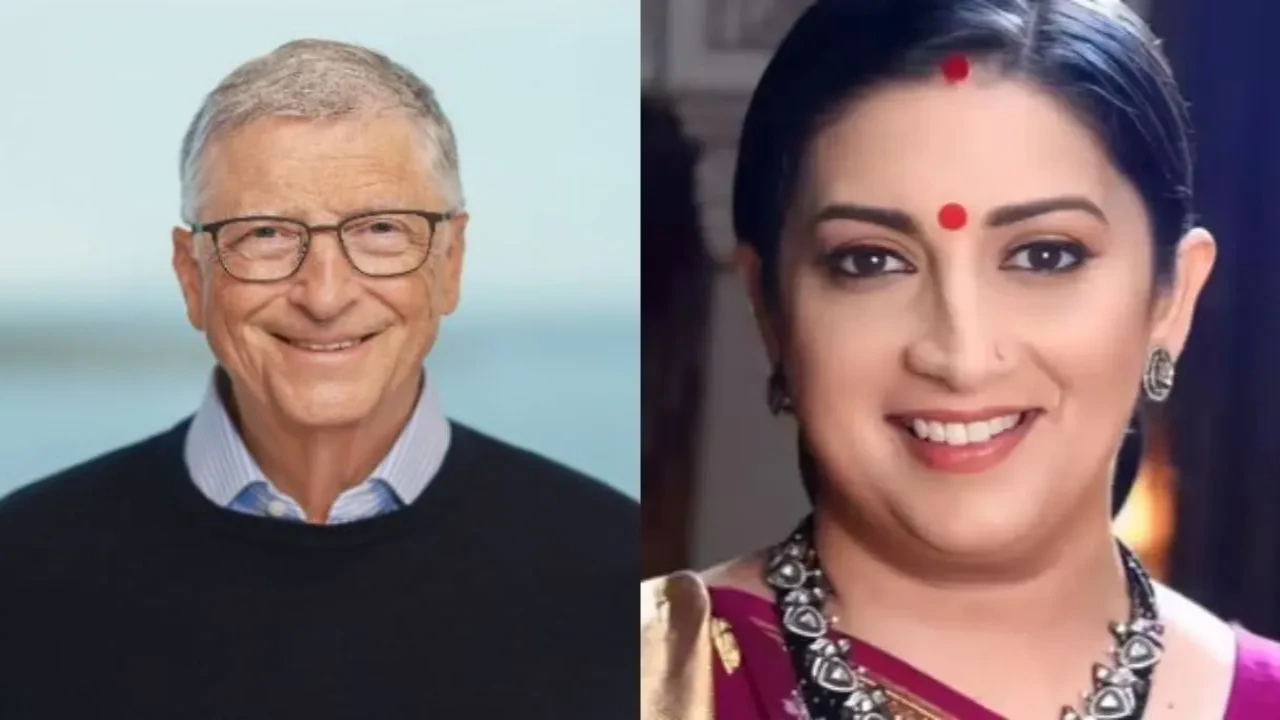 Bill Gates to make cameo in Smriti Irani’s Kyunki Saas Bhi Kabhi Bahu Thi Season 2? Promo teases ‘American’ guest (Credits: Bill Gates's X handle, Balaji Telefilms) Bill Gates, Smriti Irani