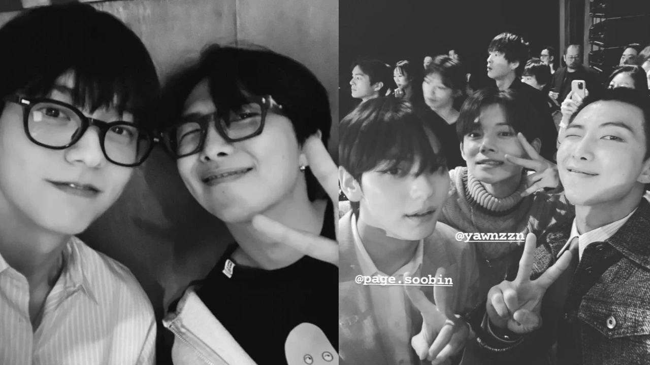Soobin, RM, Yeonjun: courtesy of RM's Instagram
