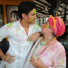 PICS: Farhan Akhtar strikes a pose with Shabana Azmi at Holi bash
