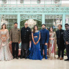 PICS Janhvi Kapoor poses with father Boney Kapoor director Atlee at Aishwarya Shankars grand wedding reception