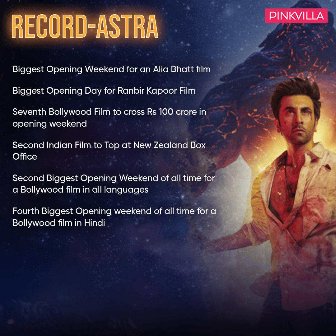 Brahmastra Box Office: 23 records created by Ranbir Kapoor, Alia Bhatt film  in it's opening weekend | PINKVILLA