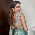 Janhvi Kapoor is blue-ming and embracing her inner summer child in blue, gold tissue saree