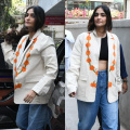 Sonam Kapoor wears white floral embroidered jacket from her, Anand Ahuja’s brand Bhaane to amp up basic off-duty look