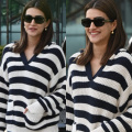 Kriti Sanon gives casual look in striped hoodie and denim shorts a luxe twist with Fendi sunglasses 