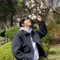 Hwang In Yeop gives fans a glimpse of beautiful cherry blossom season in South Korea; PICS