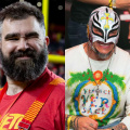 Fans React to Jason Kelce and Lane Johnson helping Rey Mysterio and Andrade win at WWE WrestleMania 40