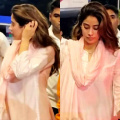 Janhvi Kapoor proves simplicity never goes out of style; dons blush pink kurta for temple visit on Gudi Padwa 