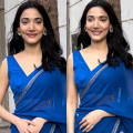 Medha Shankar shows how to nail soft girl aesthetic in her blue saree worth Rs 32,900 