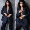 Samantha Ruth Prabhu turns the heat up a notch in black Gucci pantsuit, Serpenti watch and messy hair