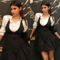Mouni Roy wears corset mini dress with Gucci boots, perfect for bottomless brunches with girl gang