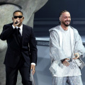 Will Smith Comes to Coachella Dressed As His Character From Men In Black; Performs with J Balvin