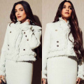 Sonam Kapoor makes a fringed statement in Huisang Zhang’s white jacket with pencil skirt; no wonder she’s OG fashionista of Bollywood