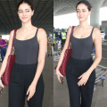 Ananya Panday gives her basic airport look a luxe touch with Bottega Venetta bag worth Rs.8,14,706