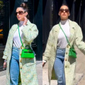 Nora Fatehi gives a green light to oversized silhouettes for winter in Gucci tweed coat worth Rs 3.84 lacs 