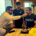 PHOTOS: Jr NTR celebrates his fitness trainer’s birthday amid War 2 shoot break in Mumbai