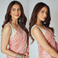  Rakul Preet Singh’s striped blush pink saree proves simple often speaks volumes