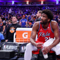 WATCH: Loud 'F**k Embiid' Chants Erupt at MSG After 76ers Star Shoves Jalen Brunson and Mitchell Robinson