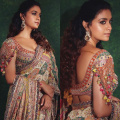  Keerthy Suresh’s multicolored phulkari-inspired saree is more than just a pot of gold 