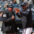 Watch: Yankees Manager Aaron Boone Ejected For Doing Absolutely Nothing After Fan Yells At Home Plate Umpire