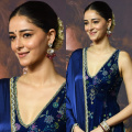 Ananya Panday wears velvet kurta in blue at Heeramandi premiere and it screams royalty